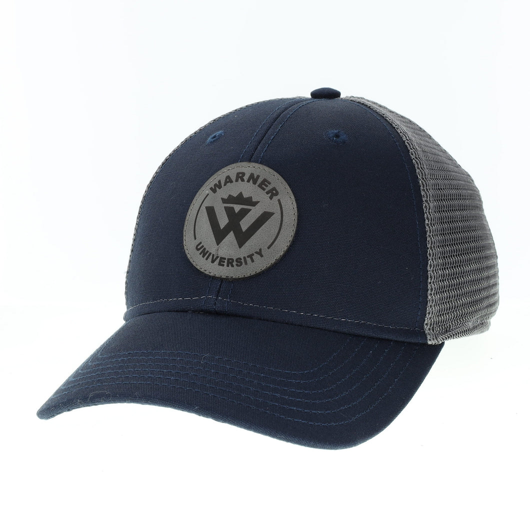 Low Pro Snapback Trucker Hat, Navy/Dark Grey
